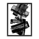 Shop Meditative Dimension I Canvas Art Print-Abstract, Black, PC, Portrait, Rectangle, View All-framed wall decor artwork