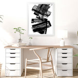 Shop Meditative Dimension I Art Print-Abstract, Black, PC, Portrait, Rectangle, View All-framed painted poster wall decor artwork