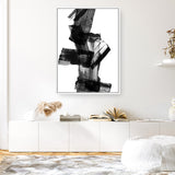 Shop Meditative Dimension II Canvas Art Print-Abstract, Black, PC, Portrait, Rectangle, View All-framed wall decor artwork