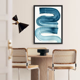 Shop Eversong Canvas Art Print-Abstract, Blue, PC, Portrait, Rectangle, View All-framed wall decor artwork