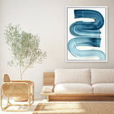 Shop Eversong Canvas Art Print-Abstract, Blue, PC, Portrait, Rectangle, View All-framed wall decor artwork