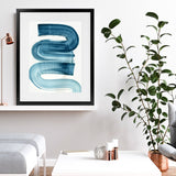 Shop Eversong Art Print-Abstract, Blue, PC, Portrait, Rectangle, View All-framed painted poster wall decor artwork