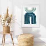 Shop Apologue Art Print-Abstract, Blue, PC, Portrait, Rectangle, View All-framed painted poster wall decor artwork