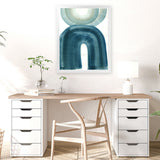 Shop Apologue Art Print-Abstract, Blue, PC, Portrait, Rectangle, View All-framed painted poster wall decor artwork