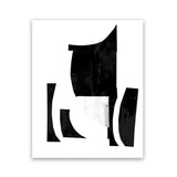 Shop Slashed I Art Print-Abstract, Black, PC, Portrait, Rectangle, View All, White-framed painted poster wall decor artwork