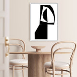 Shop Slashed II Canvas Art Print-Abstract, Black, PC, Portrait, Rectangle, View All-framed wall decor artwork