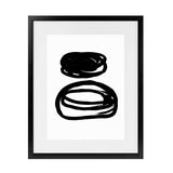 Shop Potato Swirls Art Print-Abstract, Black, PC, Portrait, Rectangle, View All, White-framed painted poster wall decor artwork