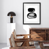 Shop Potato Swirls Art Print-Abstract, Black, PC, Portrait, Rectangle, View All, White-framed painted poster wall decor artwork