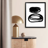 Shop Potato Swirls Art Print-Abstract, Black, PC, Portrait, Rectangle, View All, White-framed painted poster wall decor artwork