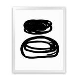 Shop Potato Swirls Art Print-Abstract, Black, PC, Portrait, Rectangle, View All, White-framed painted poster wall decor artwork