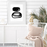 Shop Potato Swirls Art Print-Abstract, Black, PC, Portrait, Rectangle, View All, White-framed painted poster wall decor artwork