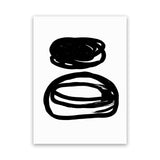 Shop Potato Swirls Canvas Art Print-Abstract, Black, PC, Portrait, Rectangle, View All, White-framed wall decor artwork