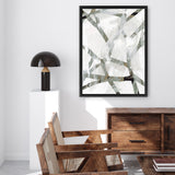 Shop Interconnect I Canvas Art Print-Abstract, Neutrals, PC, Portrait, Rectangle, View All-framed wall decor artwork