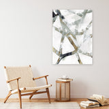 Shop Interconnect II Canvas Art Print-Abstract, Neutrals, PC, Portrait, Rectangle, View All-framed wall decor artwork