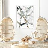 Shop Interconnect II Canvas Art Print-Abstract, Neutrals, PC, Portrait, Rectangle, View All-framed wall decor artwork