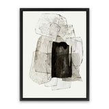 Shop Blotting Ink II Canvas Art Print-Abstract, Black, Grey, PC, Portrait, Rectangle, View All-framed wall decor artwork