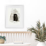 Shop Blotting Ink II Art Print-Abstract, Black, Grey, PC, Portrait, Rectangle, View All-framed painted poster wall decor artwork