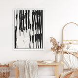 Shop Piano Rhythm I Canvas Art Print-Abstract, Black, PC, Portrait, Rectangle, View All-framed wall decor artwork