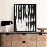 Shop Piano Rhythm I Art Print-Abstract, Black, PC, Portrait, Rectangle, View All-framed painted poster wall decor artwork