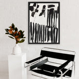 Shop Piano Rhythm II Canvas Art Print-Abstract, Black, PC, Portrait, Rectangle, View All-framed wall decor artwork