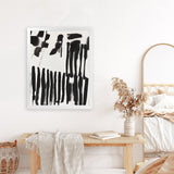 Shop Piano Rhythm II Art Print-Abstract, Black, PC, Portrait, Rectangle, View All-framed painted poster wall decor artwork