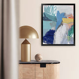 Shop Beguiled I Art Print-Abstract, Blue, PC, Portrait, Rectangle, View All-framed painted poster wall decor artwork