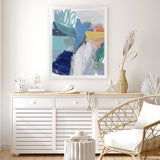 Shop Beguiled I Art Print-Abstract, Blue, PC, Portrait, Rectangle, View All-framed painted poster wall decor artwork