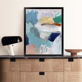 Shop Beguiled II Art Print-Abstract, Blue, PC, Portrait, Rectangle, View All-framed painted poster wall decor artwork