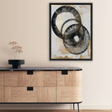 Shop Peculiar Canvas Art Print-Abstract, Black, PC, Portrait, Rectangle, View All-framed wall decor artwork