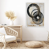 Shop Peculiar Canvas Art Print-Abstract, Black, PC, Portrait, Rectangle, View All-framed wall decor artwork