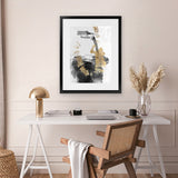 Shop Golden Dream Art Print-Abstract, Black, PC, Portrait, Rectangle, View All-framed painted poster wall decor artwork