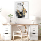 Shop Golden Dream Art Print-Abstract, Black, PC, Portrait, Rectangle, View All-framed painted poster wall decor artwork