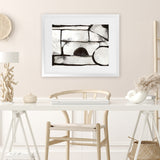 Shop Ancient Pathways II Art Print-Abstract, Black, Horizontal, PC, Rectangle, View All-framed painted poster wall decor artwork