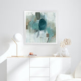 Shop Internal Reflection (Square) Art Print-Abstract, Blue, PC, Square, View All-framed painted poster wall decor artwork