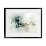 Shop Into The Wild Art Print-Abstract, Blue, Horizontal, Neutrals, PC, Rectangle, View All-framed painted poster wall decor artwork