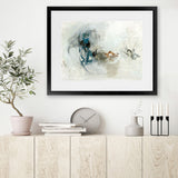 Shop Into The Wild Art Print-Abstract, Blue, Horizontal, Neutrals, PC, Rectangle, View All-framed painted poster wall decor artwork