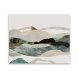 Shop Winter In The Mountains Art Print-Abstract, Green, Horizontal, Neutrals, PC, Rectangle, View All-framed painted poster wall decor artwork