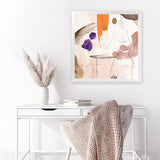 Shop Velvet At Dusk I (Square) Art Print-Abstract, Neutrals, Orange, PC, Square, View All-framed painted poster wall decor artwork