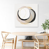 Shop Ring of Gold I (Square) Canvas Art Print-Abstract, Neutrals, PC, Square, View All-framed wall decor artwork