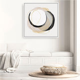 Shop Ring of Gold I (Square) Canvas Art Print-Abstract, Neutrals, PC, Square, View All-framed wall decor artwork