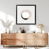 Shop Ring of Gold II (Square) Art Print-Abstract, Neutrals, PC, Square, View All-framed painted poster wall decor artwork
