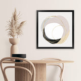 Shop Ring of Gold II (Square) Art Print-Abstract, Neutrals, PC, Square, View All-framed painted poster wall decor artwork