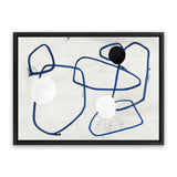 Shop Midblue I Canvas Art Print-Abstract, Blue, Horizontal, Neutrals, PC, Rectangle, View All-framed wall decor artwork