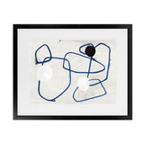 Shop Midblue I Art Print-Abstract, Blue, Horizontal, Neutrals, PC, Rectangle, View All-framed painted poster wall decor artwork