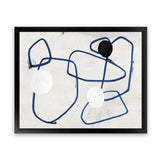 Shop Midblue I Art Print-Abstract, Blue, Horizontal, Neutrals, PC, Rectangle, View All-framed painted poster wall decor artwork