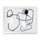 Shop Midblue I Art Print-Abstract, Blue, Horizontal, Neutrals, PC, Rectangle, View All-framed painted poster wall decor artwork