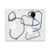 Shop Midblue I Art Print-Abstract, Blue, Horizontal, Neutrals, PC, Rectangle, View All-framed painted poster wall decor artwork