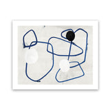 Shop Midblue I Art Print-Abstract, Blue, Horizontal, Neutrals, PC, Rectangle, View All-framed painted poster wall decor artwork