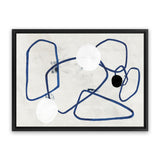 Shop Midblue II Canvas Art Print-Abstract, Blue, Horizontal, Neutrals, PC, Rectangle, View All-framed wall decor artwork