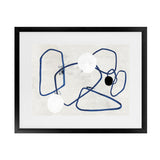 Shop Midblue II Art Print-Abstract, Blue, Horizontal, Neutrals, PC, Rectangle, View All-framed painted poster wall decor artwork